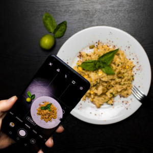 Creamy Sweet Corn Pasta on the Table