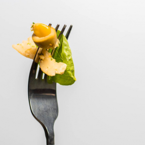 Sweet Corn Pasta in Fork